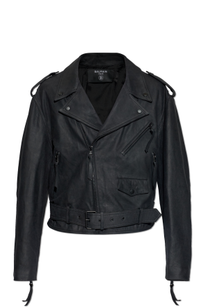 Black 'Milo' biker jacket AllSaints - Vitkac Canada